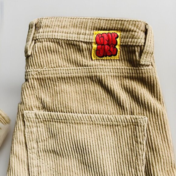 Empyre Corduroy Skate‎ Pants Baggy Loose Fit Beige Khaki Size 28 Short 28x23 - Picture 5 of 9